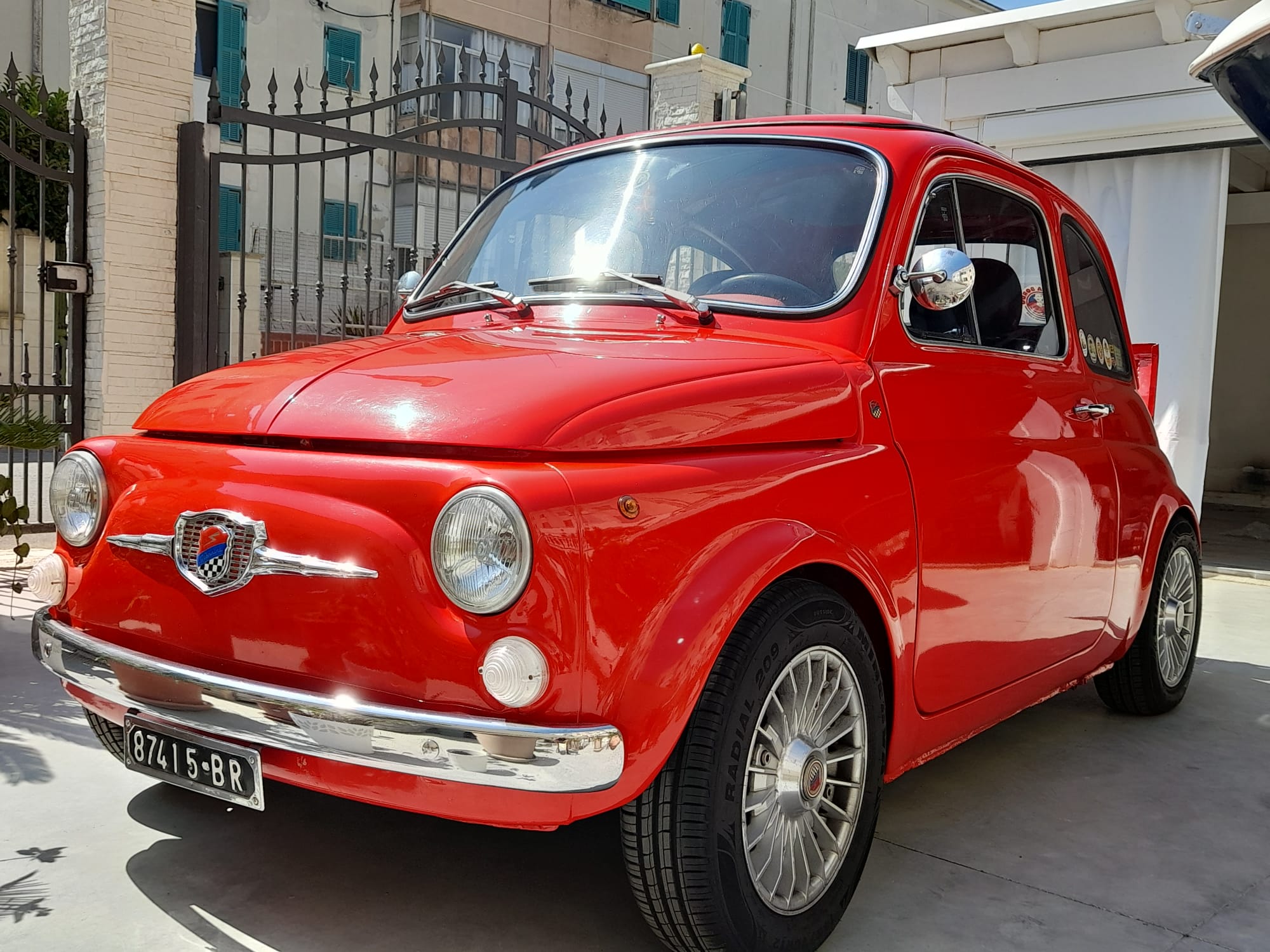 1971 Fiat 500 L disc brakes front - Garage Fiat 500